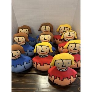 POTTERY BARN KIDS CHESS CHECKERS Bean‎ Bag Plush PBK Door Stop 10 PAWN PIECES